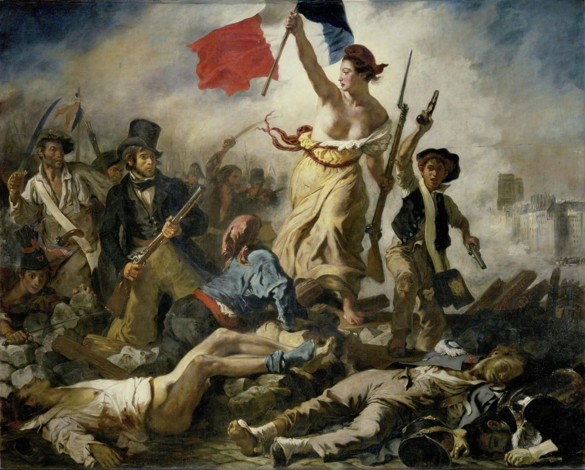 La Liberté guidant le peuple - Eugène Delacroix (Huile sur toile, Musée du Louvre)